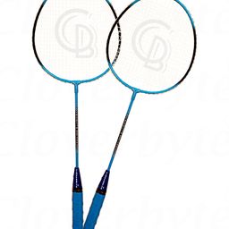 CLOVERBYTE Premium 2 Badminton Rackets With 2 Nylon Shuttles -May Vary In Colour image 2
