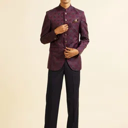 Manyavar Self Design Two-Piece Suits-image-34