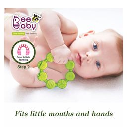 BeeBaby Ring Shaped Water Filled Teether With Carry Case - Green image 3