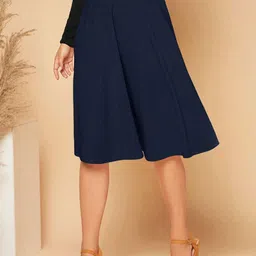 Stylecast X Slyck Women Flared Knee Length Skirt-image-33