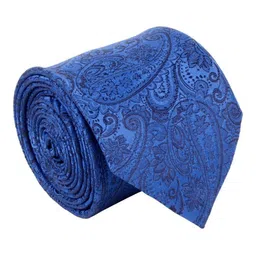 Cazzano Men Woven Design Open Tip Broad Tie-image-2