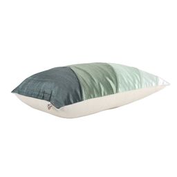 Home Mustard & Grey Set of Single Colourblocked Rectangle Cushion Covers image 5