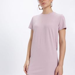 glitchez Pastel Paradise Ribbed Mini T-shirt Dress-image-9