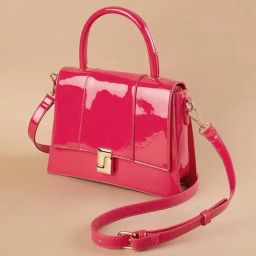Ginger by Lifestyle Black Solid Satchels-19