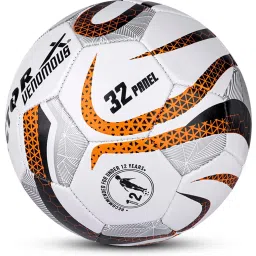 Vector X VENOMOUS Machine Stitched Football (White & Orange) Size - 5 image 4
