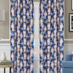 Romee Beige Polyester Floral Curtains and Sheers-30