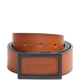 Aeropostale Deltona Tan Leather Waist Belt for Men-image-23