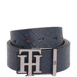TOMMY HILFIGER Hanaeli Navy & Tan Leather Reversible Belt for Men-picture-21