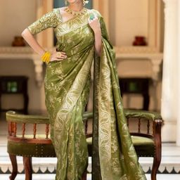 Parampara Ethnic Ethnic Motifs Woven Design Pure Silk Banarasi Saree-picture-11