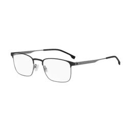 Hugo Boss Matte Black Rectangular Eye Frames for Men-image-4