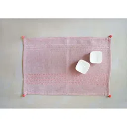 COPPRE Godhuli Pink Cotton Placemats - Set of 2-19