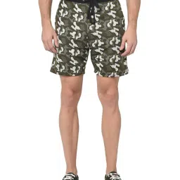 Vimal Jonney Green Printed Shorts-image-87