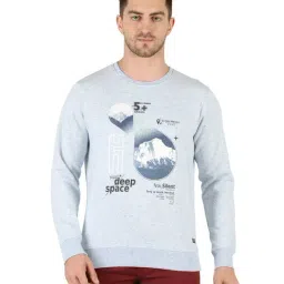 Monte Carlo Sky Blue Round Neck Sweatshirt-35