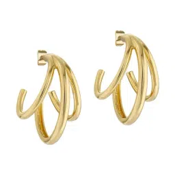 Ted Baker Gold Henreta Triple Hoop Earrings-36