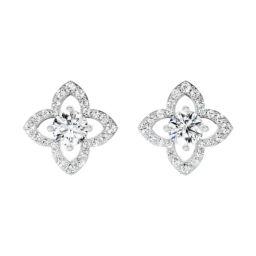 Sparkles Lab Grown Diamond 14k (585) White Gold Earrings for Women-picture-46