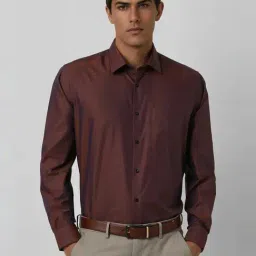 Van Heusen Brown Cotton Regular Fit Shirt-picture-18