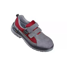 Mallcom Steel Toe Safety Shoes Low Ankle PU Sole Double Density Grey Synthetic Spacer Nylon Size UK 8, Leperm-image-92