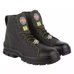 Liberty WARRIOR Helcore Toe Canvas Safety Boot High Ankle Olive Size UK 10, 88-46HSTG-picture-45