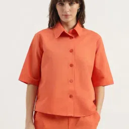 United Colors Of Benetton Orange Regular Fit Shirt-picture-28