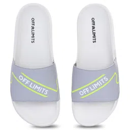 OFF LIMITS Men's REST DAY Light Grey Slides image 4