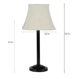 Tucasa NTU-33 E-27 Table Lamp with Metal base (Beige) image 4