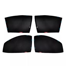 Auto Pearl Car Sun Shade Half Cut Magnetic Curtains Compatible For Mahindra Xuv 500 2015 (Set of 4)-33