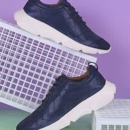 Mochi Women Perforations Leather Sneakers-image-92