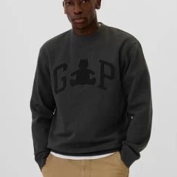GAP Black Regular Fit Embroidery Sweatshirt-image-51