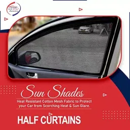 Auto Pearl Window Plug-in Half Sun Shades Z Black Compatible For Honda Amaze 2018-2021, HCrtn07Amaze2018 (Set of 4) image 3