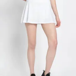 adidas White Regular fit CLUB Skirt-image-6
