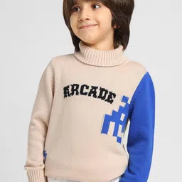 Somersault Boys Cotton Turtle Neck Long Sleeves Pullover-image-27