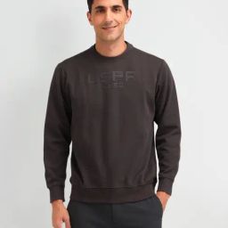 U.S. Polo Assn. Denim Co. Brown Cotton Regular Fit Logo Printed Sweatshirt-image-85