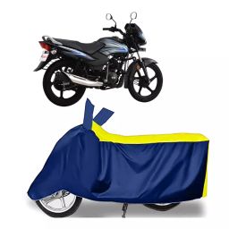 Auto Pearl Two Wheeler Cover for TVS Sport ES - Yellow, Blue-image-9