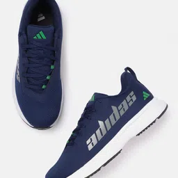 ADIDAS Men Woven Design Glint Run Running Shoes with Striped & Brand Logo Detail-11