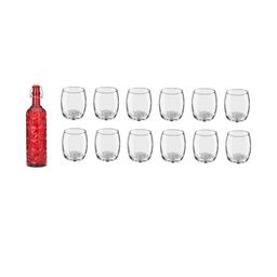 SOMIL Red Glass Airtight Can Bottle-image-57