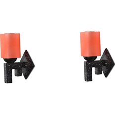 SOMIL Orange Glass Cylinder Printed Wall Lamps-picture-46