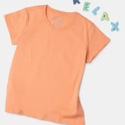 Jockey Girls Coral Reef Super Combed Cotton Solid Short Sleeve T-Shirt-image-57