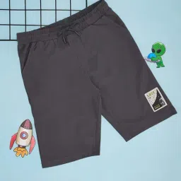 Pantaloons Junior Boys Iron Gate Cotton Solid Shorts-picture-6