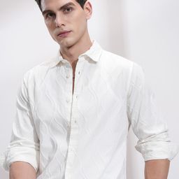 HIGHLANDER Men Slim Fit Opaque Casual Shirt-image-60