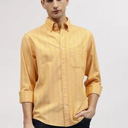 GANT Striped Button Down Regular Fit Shirt-image-13