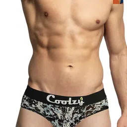 Coolzy Pack Of 2 Printed Mid-Rise Basic Briefs RUCPBF2K037-S-50