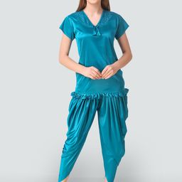 Romaisa Women Blue Night suit-45
