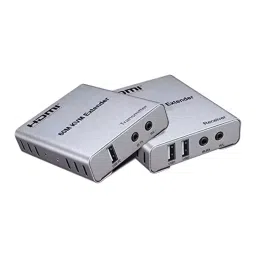 Techut 60m HDMI KVM Extender 60m Over Cat 6/7 Media Streaming Device (Silver)-25