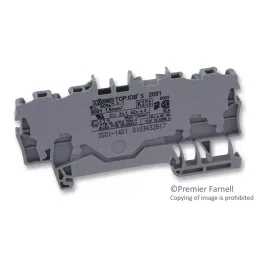 Wago TERMINAL BLOCK, DIN RAIL, 4 POSITION, 22-14AWG, 2001-1401.-picture-14