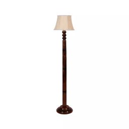 Tucasa NTU-266 B-22 Floor Lamp with Wood Base (Beige)-image-46