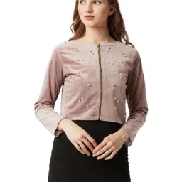 Miss Chase Purple Embellished Jacket-41