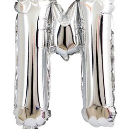 Bubble Trouble English Alphabet Letters Foil Letter Balloons for Party Decoration Letter M - Silver-image-39
