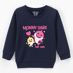Bodycare Cotton Knit Terry Shark Printed Sweatshirt - Navy Blue-image-19