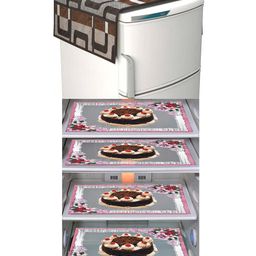 Dakshya Industries Fridge Top Cover and Fridge Mat Combo Set of 5-picture-6