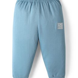 Ollypop Interlock Knit Full Length Lounge Pants With Im A Cute Baby Patch - Light Blue-image-58